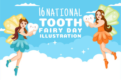 16 National Tooth Fairy Day Illustration