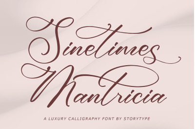 Sinetimes Mantricia - Luxury Calligraphy Font