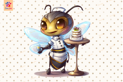 Waiter Bee Clipart Animal Lover