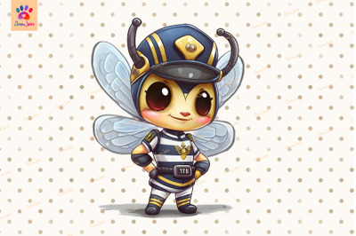 Police Bee Clipart Animal Lover