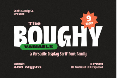 Boughy - Font Family