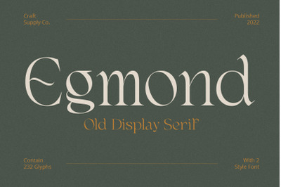 Egmond - Old Display Serif