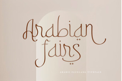Arabian Fairs - Fauxlang Arabic Font