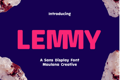 Lemmy Sans Display Font