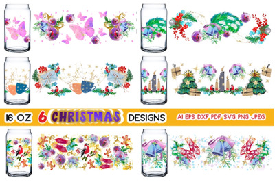 6 Christmas Designs / Bundle / 16 oz