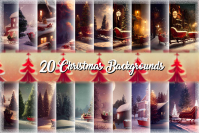 Christmas Backgrounds Bundle
