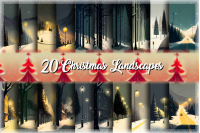 Christmas Landscapes Bundle
