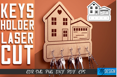 Keys Holder Laser Cut SVG | Keys Holder SVG Design | CNC Files