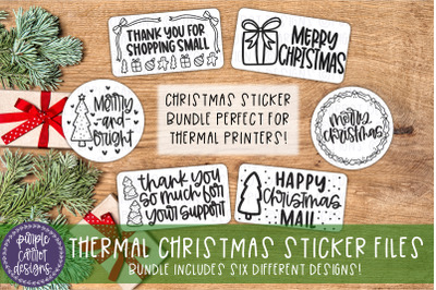 Christmas Thermal Sticker Bundle