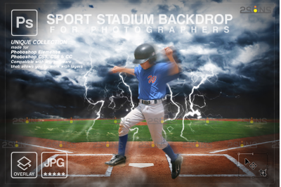 Baseball Backdrop, Sports Digital Background, Photoshop overlay