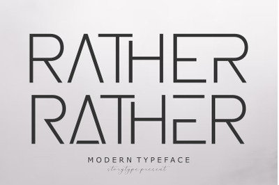 RATHER Typeface