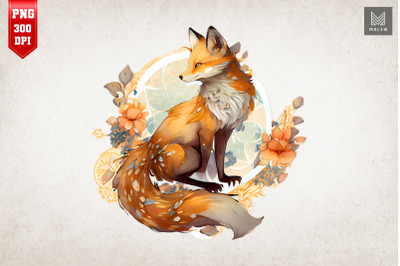 Beautiful Flawless Fox &amp; Wild Flowers 2