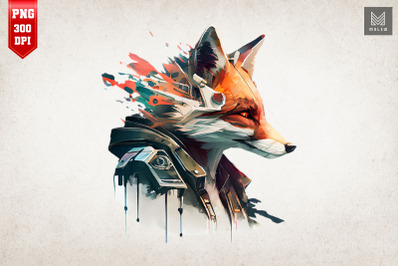 Cyberpunk Fox Art