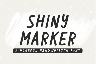 Shiny Marker - Procreate fonts, Cute font, Cricut font