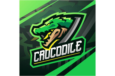 Crocodile sport mascot logo design