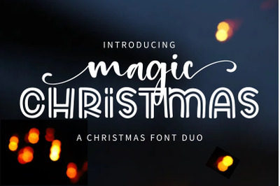 Magic Christmas - A handwritten christmas font duo