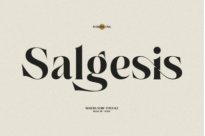 Salgesis Typeface