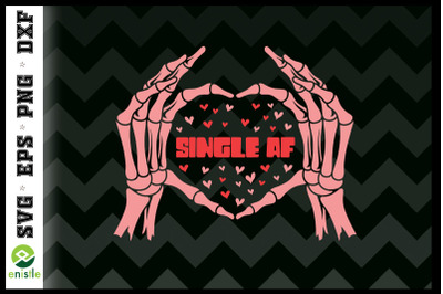 Single AF Skeleton Hands Valentine
