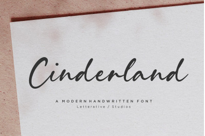 Cinderland Modern Handwritten Font