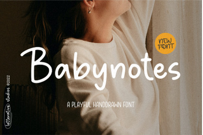 Babynotes Playful Handdrawn Font
