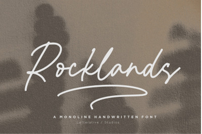 Rocklands Monoline Handwritten Font