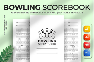 Bowling Scorebook KDP Interior