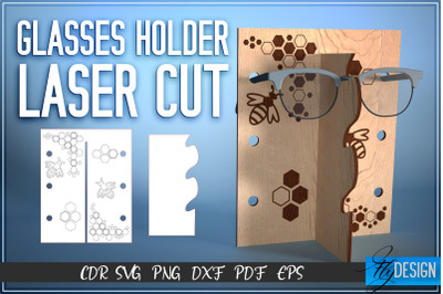 Glasses Holder Laser Cut SVG | Accessories Holder SVG Design | CNC