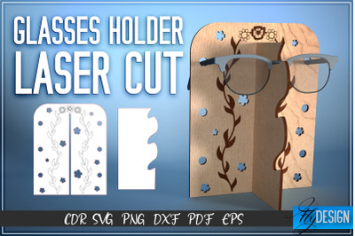 Glasses Holder Laser Cut SVG | Accessories Holder SVG Design | CNC