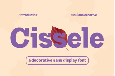 Cissele Display Font