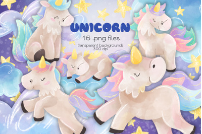 Unicorn Clipart - PNG Files