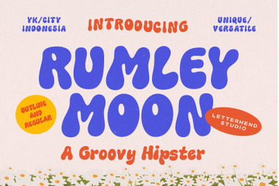 Rumley Moon -Groovy Hipster Font