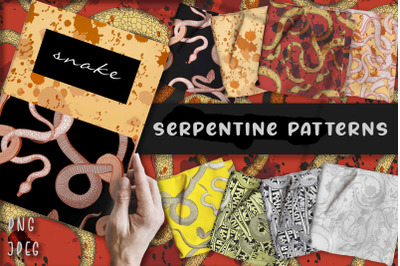 serpentine snake paper png sublimation pattern
