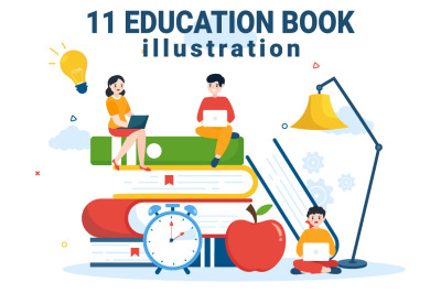 11 Education and knowledge Books Illustration