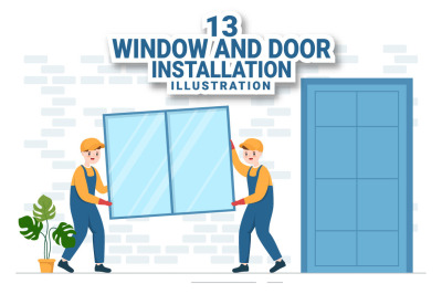 13 Window and Door Installation Service Illustration