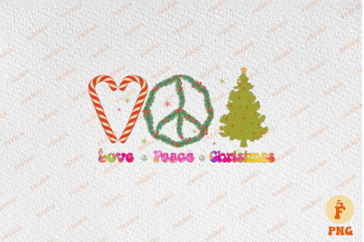 Peace Love Christmas Hippie Xmas