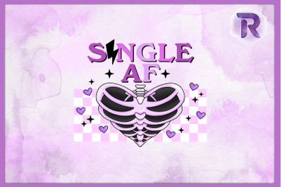 Single Af Chibi Skeleton Valentine