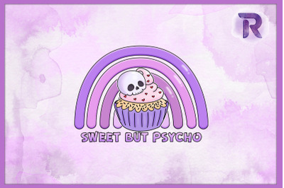 Skeleton cupcake Skull Sweet But Psycho