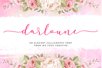 Darloune Font | An Elegant Calligraphy