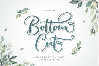 Bottom Cut Script | Modern Calligraphy