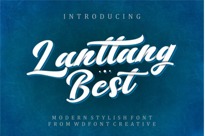 Lanttang Best | Modern Stylish Font
