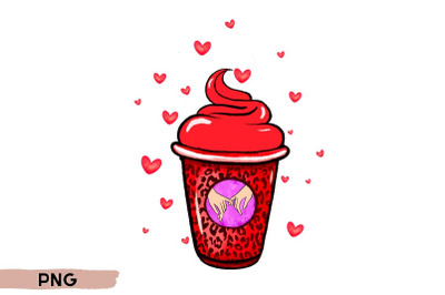 Valentine coffee  png