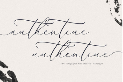 authentiue - Chic Calligraphy Font