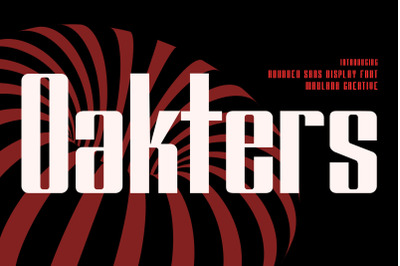 Oakters Luxury Neon Sans Display Font