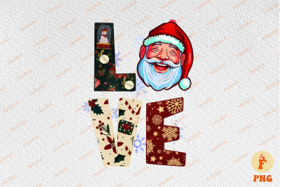 Love Santa Claus Merry Christmas