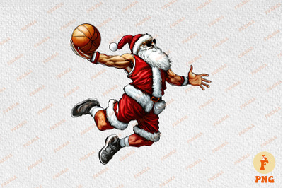 Just Dunk It Basketball Santa Christmas