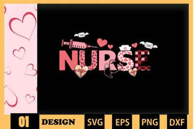 Nurse Valentine SVG Stethoscope