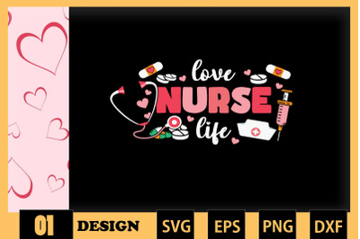 Love Nurse Life Nurse Doodle