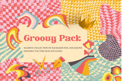 Groovy Pack - Backgrounds and Shapes