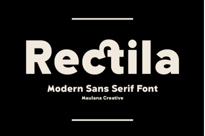 Rectila Modern Sans Serif Font