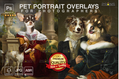 Royal pet portrait, Pet portrait background, pet portrait template